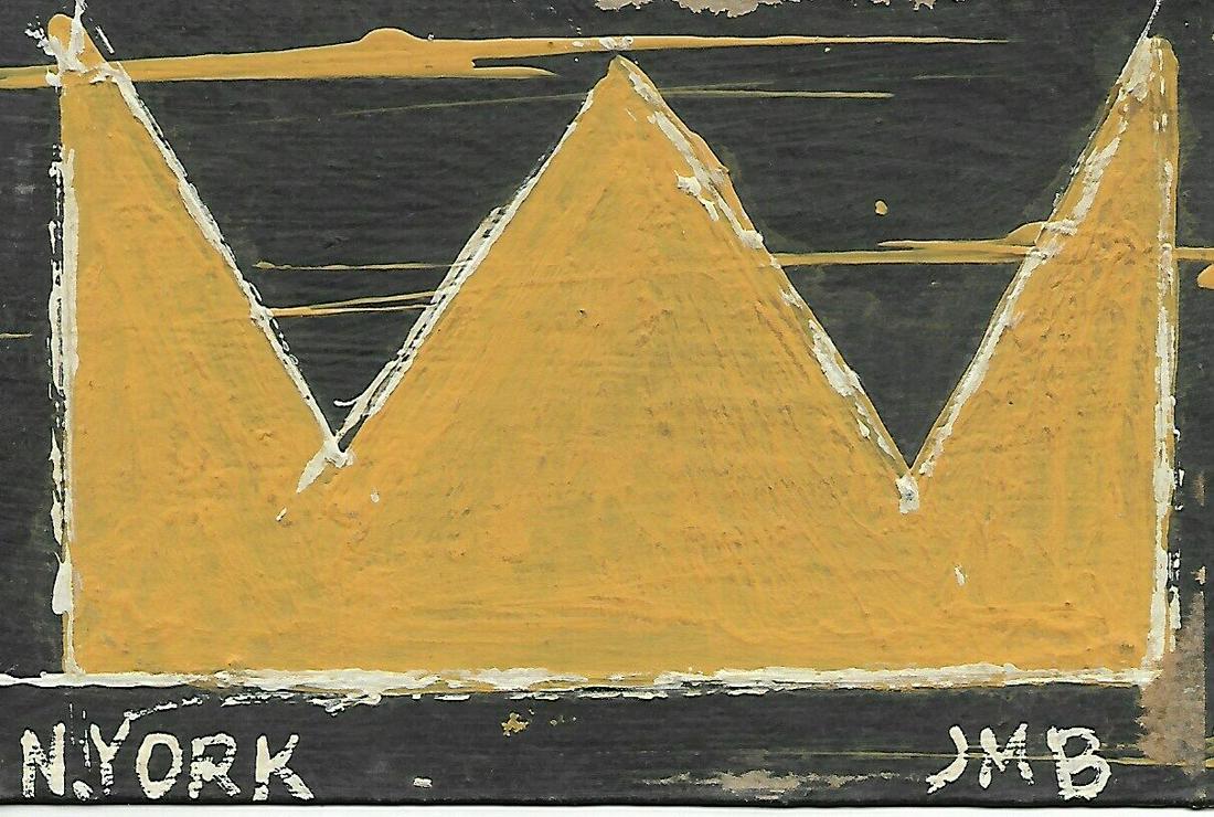 JMB Signed - SAMO - Asbestos Ny Postcard Painting (1 of 2)