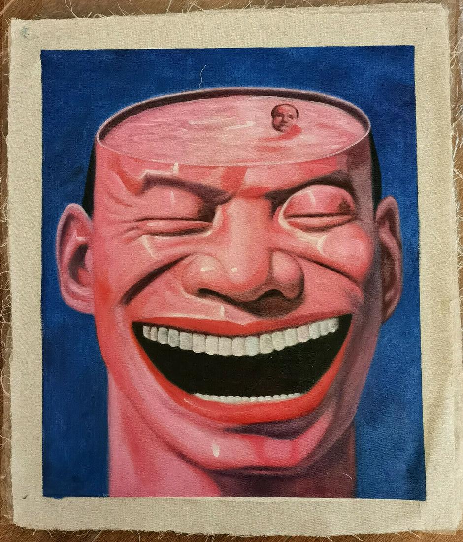 Oil Painting Figure on Canvas. (1 of 2)