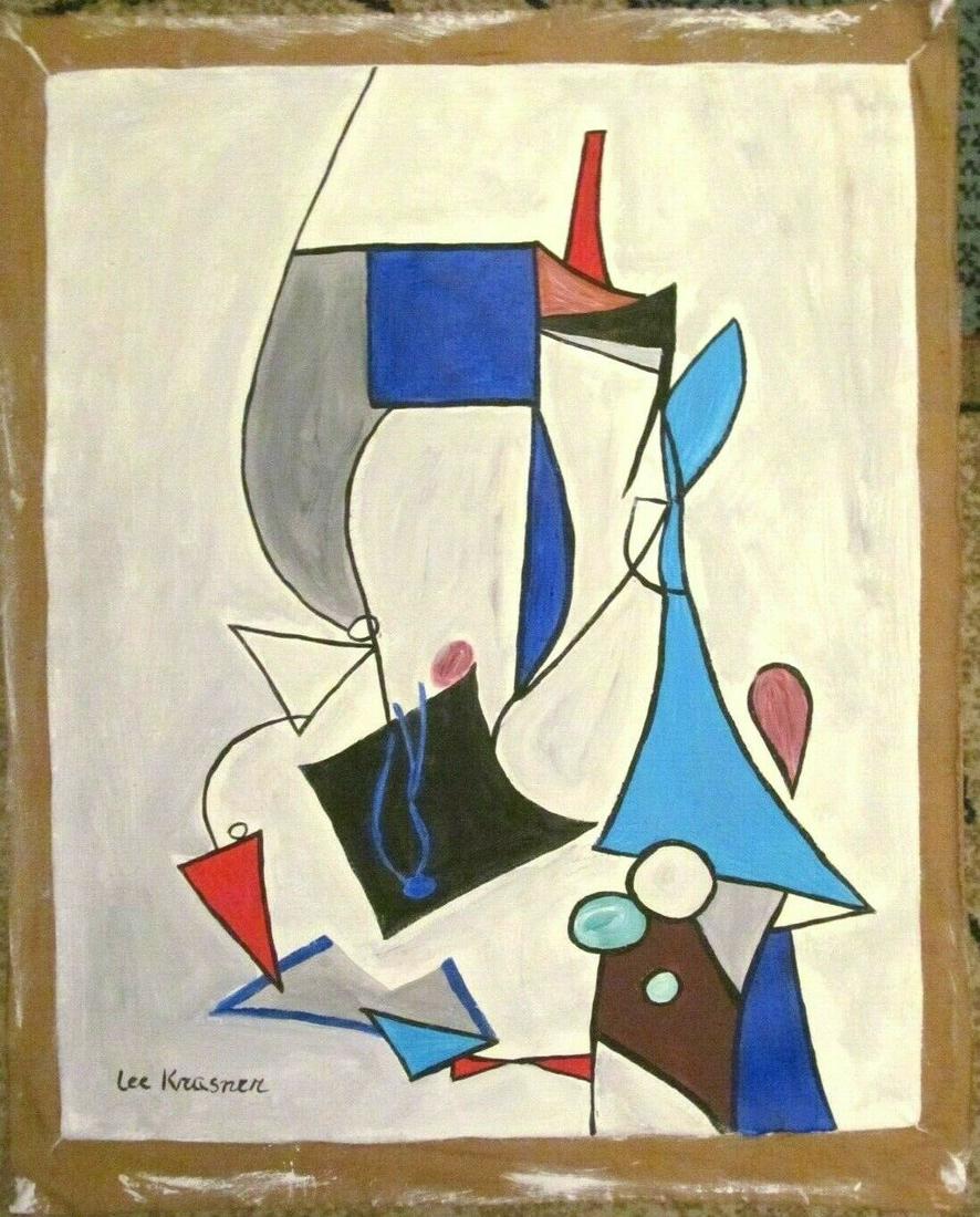 Abstract Painting Signed Lee Krasner, Modern Art (1 of 3)