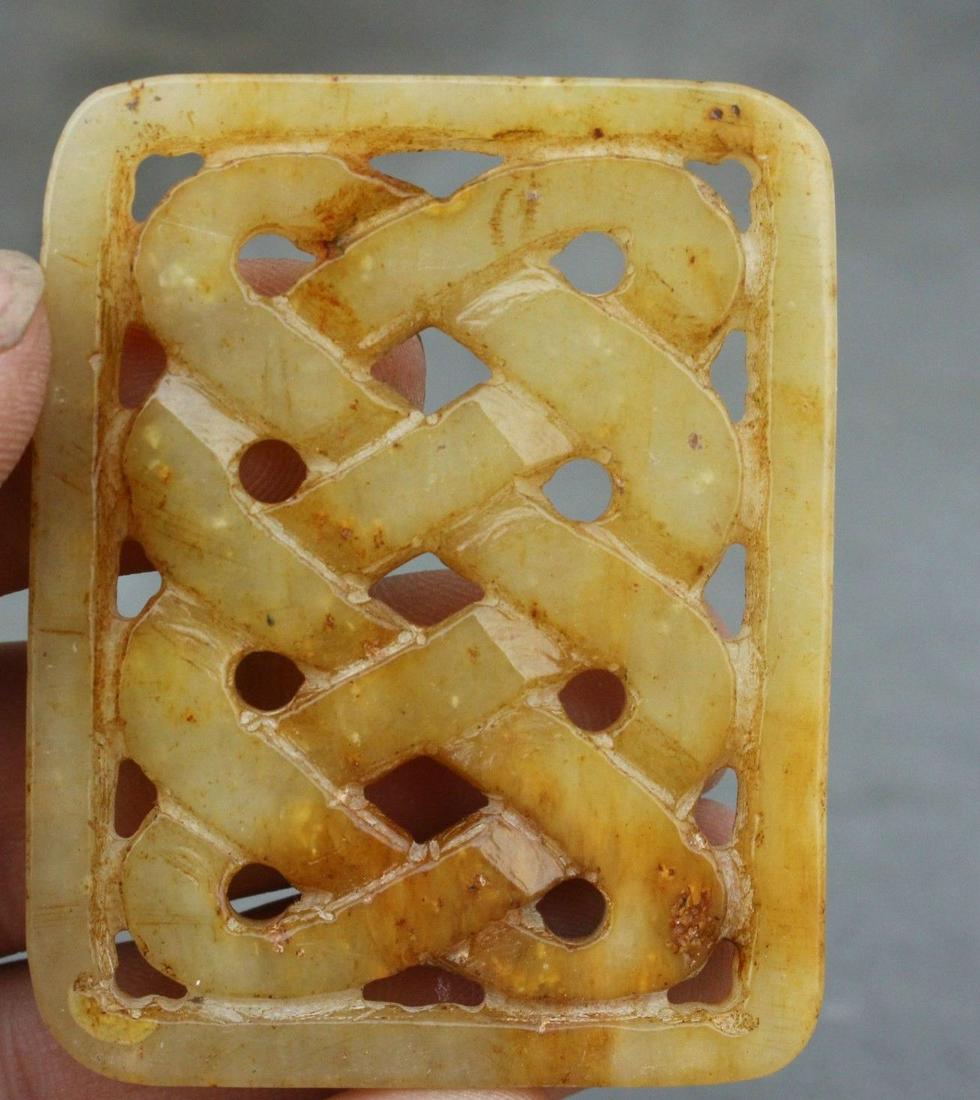 Antique Natural Master Carve Jade Patron Design (1 of 2)