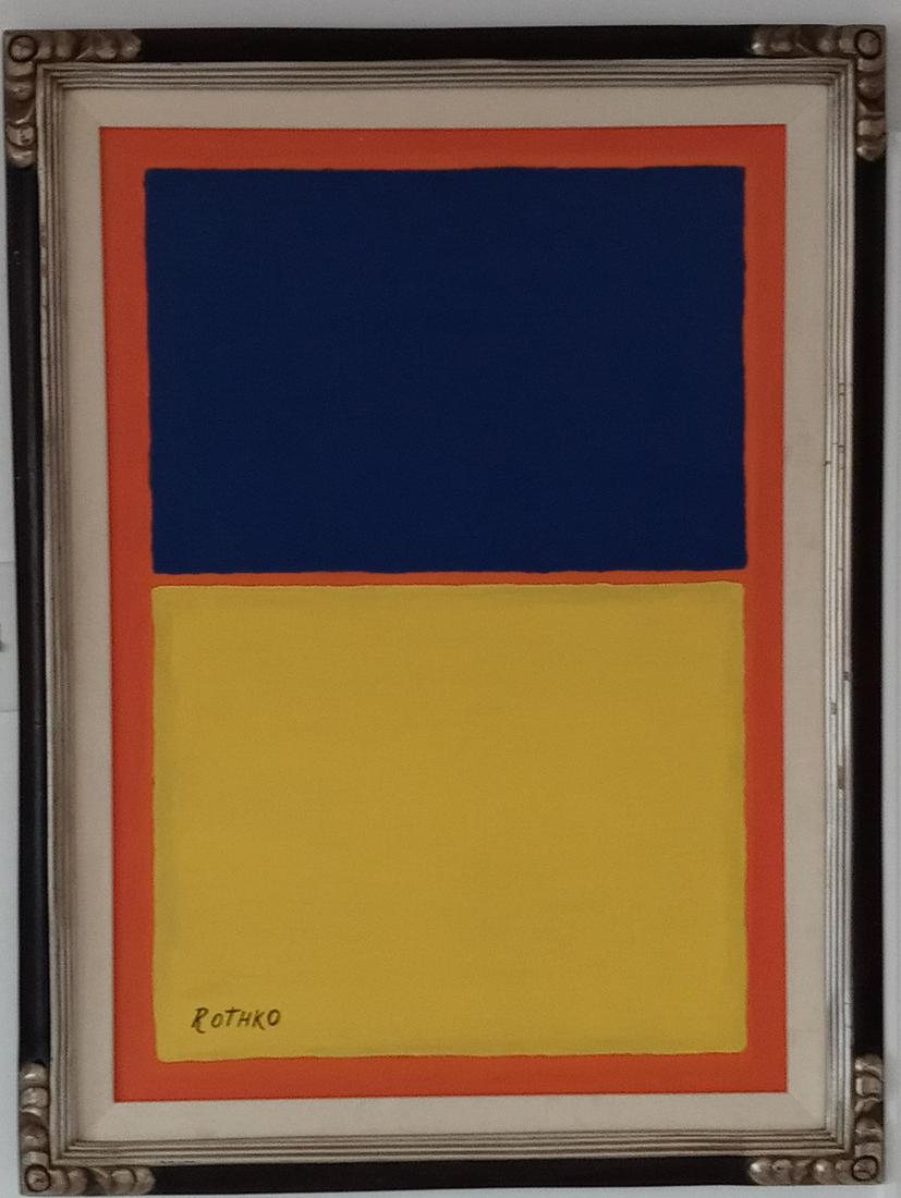 Signed Rothko Expressionism Abstract Painting Framed (1 of 9)
