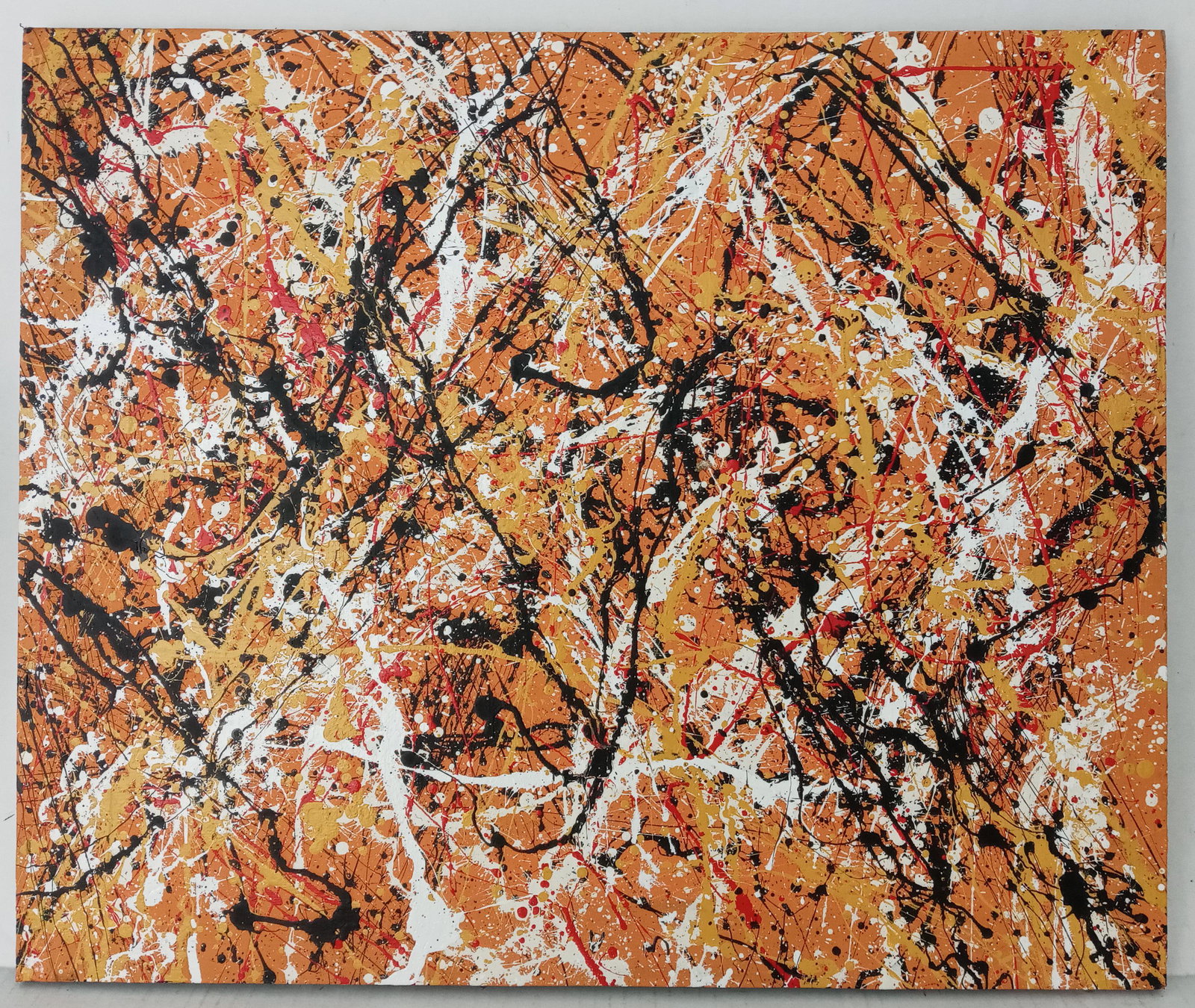 Jackson Pollock Abstract Art Painting on Canvas.: Jackson Pollock Abstract Art Painting on Canvas. Approx Painting Size:: 24 x 20inches . Painting is done in the modern abstract expressionist style for which Pollock is known. It is being sold in the