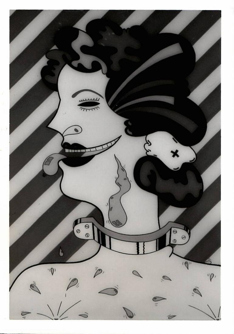 James Nutt Photo - Swear Sue Surreal Painting: James Nutt Photo Surreal Painting - Swear Sue. James T. Nutt is an American artist who was a founding member of the Chicago surrealist art movement known as the Chicago Imagists Provenance: New York-B