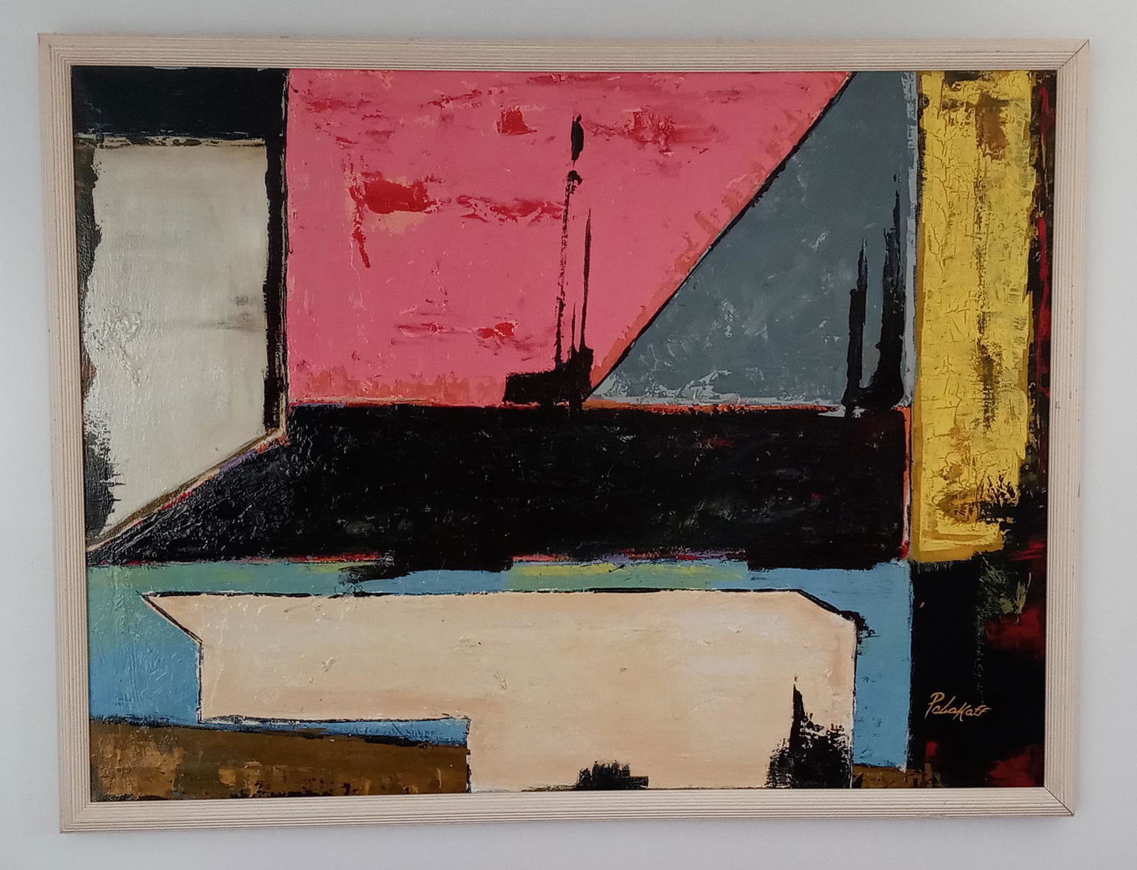 XXL Signed Poliakoff. Abstract Expressionism Painting (1 of 5)