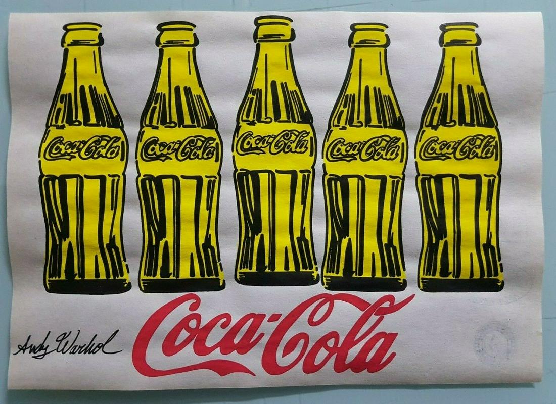 Signed Andy Warhol Mixed Media on Paper: Signed Andy Warhol Mixed Media on Paper. On verso, also stamp inscribed Authorized by the Andy Warhol Foundation. Approx Size: 11 3/4 x 8 1/4 inches. Provenance: This item has limited provenance from 