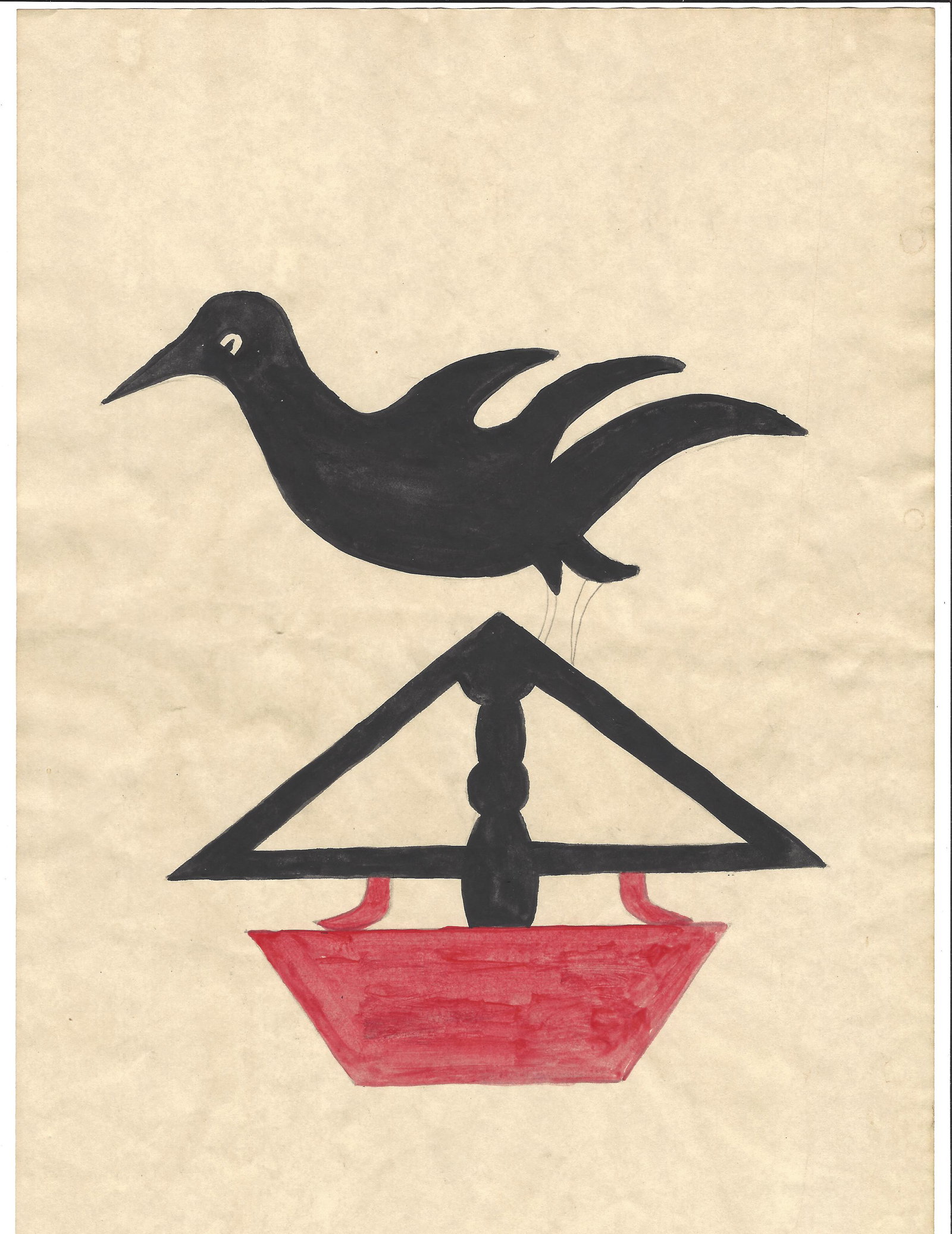 Bill Traylor Art Drawing Painting on Paper: Bill Traylor Art Drawing Painting on Paper. Mixed Medium on Paper. Pictures are as accurate as possible, however color may look different on each monitor. Good Condition -. See Photos, Missing corner.