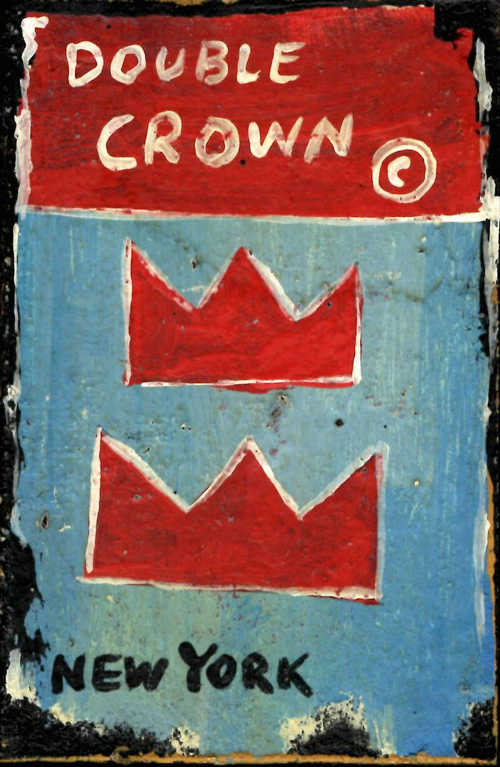 JMB SIGNED - SAMO -DOUBLE CROWN  Painting Signed (1 of 2)