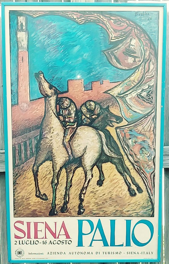 Vintage Picasso Framed Lithograph Print -Italia (1 of 5)