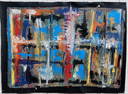 Large Abstract Painting on Canvas.Gerhard Richter