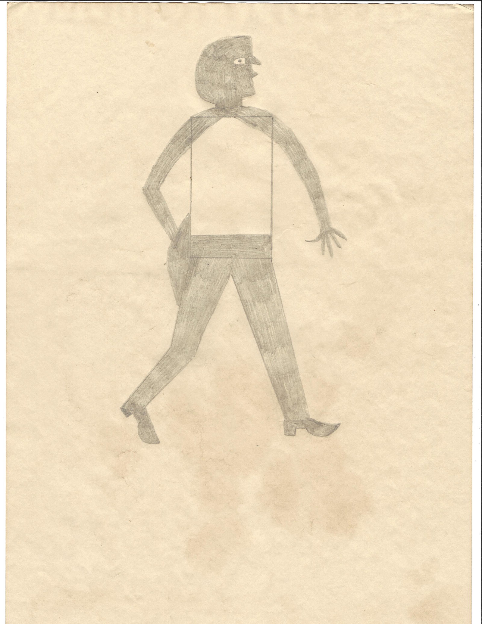 Bill Traylor Mixed Media Painting on Paper.: Bill Traylor Mixed Media Painting on Paper. . Approx Size: 11 3/4 x 8 1/2 inches. Provenance. All lots that do not carry established documented provenance nor any past record of auction history record