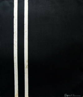 Vintage Abstract Painting Signed Barnett Newman, Modern Old 20th Century Art: Vintage Abstract Painting Signed Barnett Newman, Modern Old 20th Century Art Size Approx: 18 x 16 Inches. Any condition statement is given as a courtesy to a client, is an opinion and should not be tr