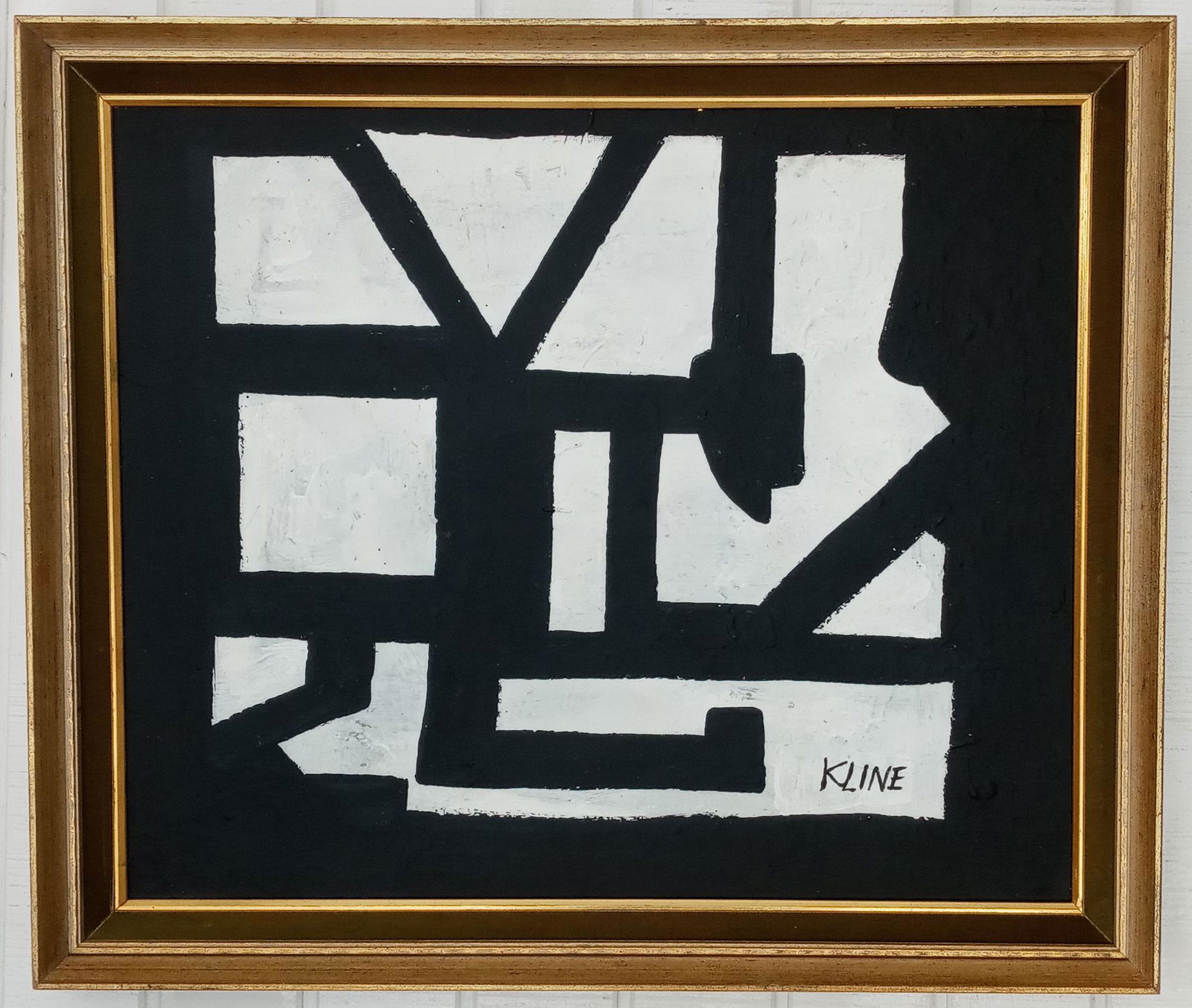 Signed Kline Abstract Expressionism Composition Framed (1 of 6)