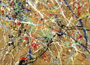 Jackson Pollock Abstract Painting on Paper