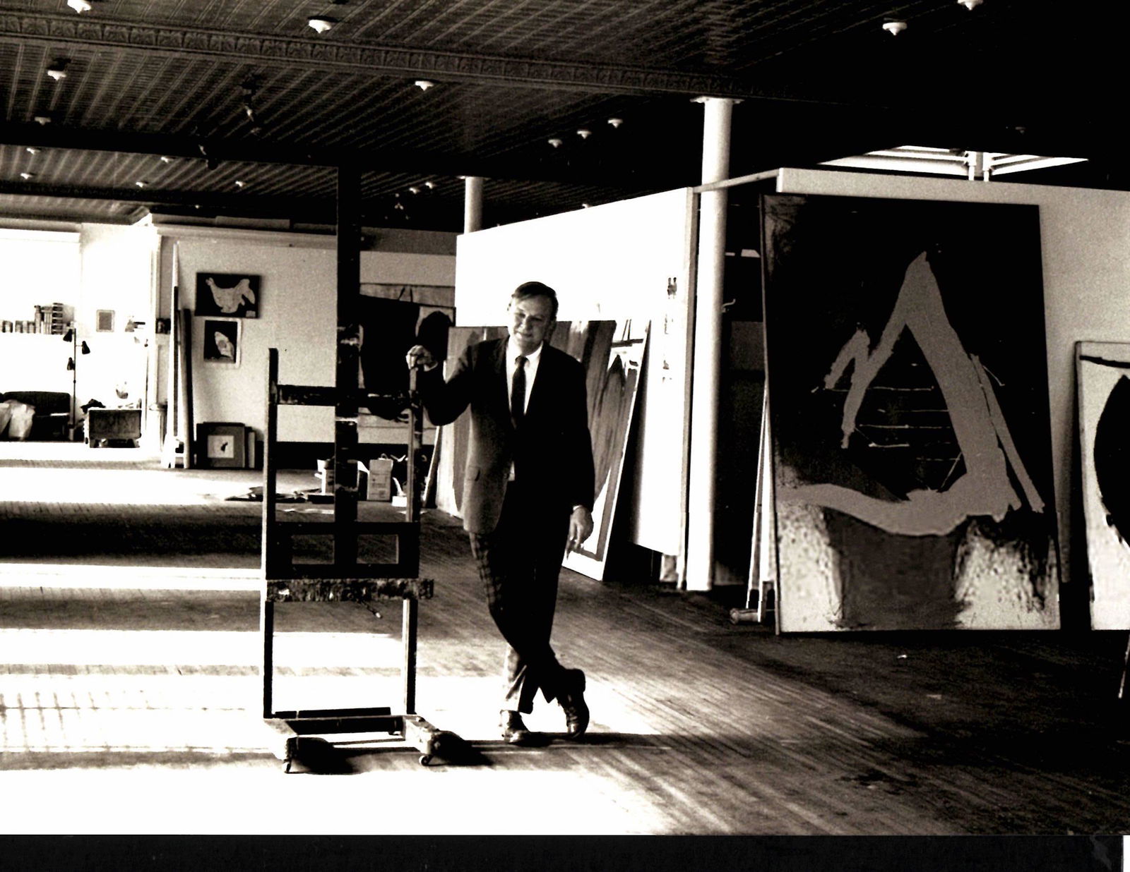 American Abstract Expressionist Robert Motherwell In His Loft 1962 Photo (1 of 1)