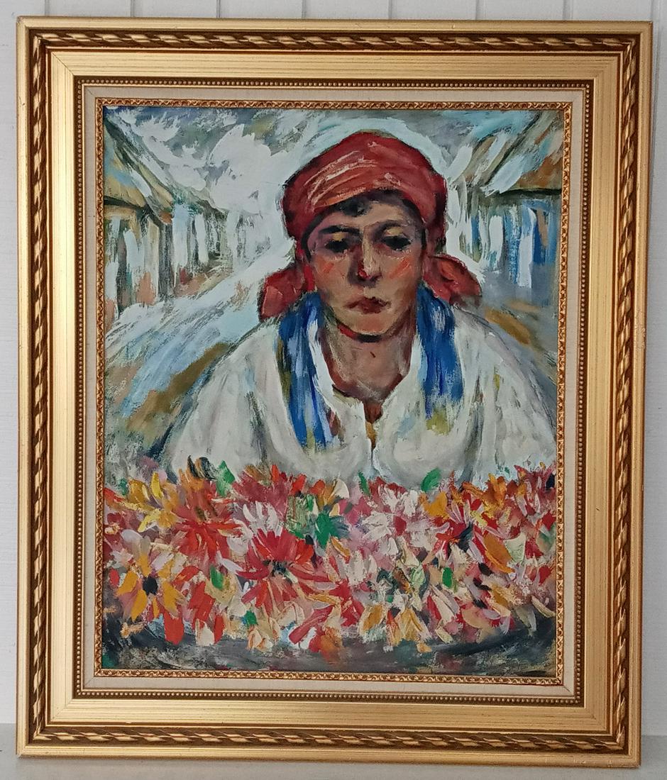 Very Rare Unsigned Vintage Oil Painting (1 of 6)