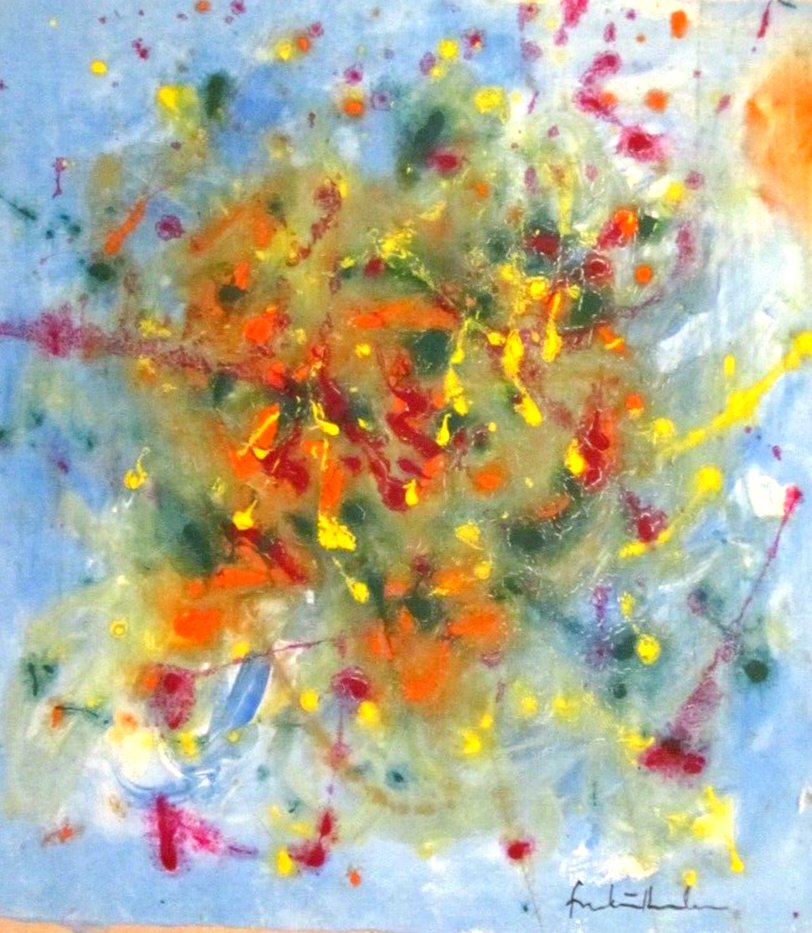 Signed Helen Frankenthaler Abstract Expressionism Painting On Canvas (1 of 3)