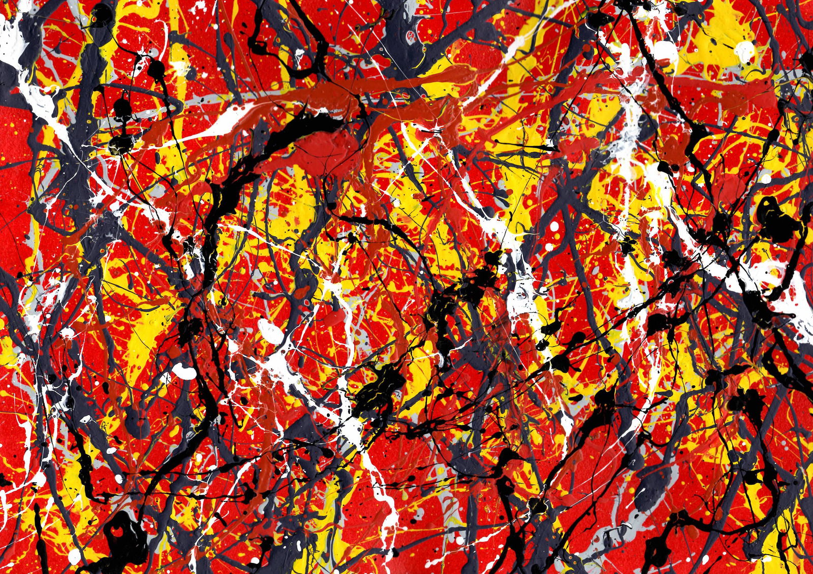 Jackson Pollock Abstract Painting on Paper: Jackson Pollock Abstract Painting on Paper -Approx Painting Size: 17 1/2 x 12 1/2 Inches. Painting is done in the modern, abstract expressionist style for which Pollock is known. It is being sold in t