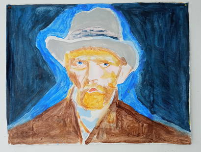 Van Gogh Unsigned Oil Painting on Canvas: Van Gogh Unsigned Oil Painting on Canvas Approx Canvas Measurements: 35 x 27 Inches. Oil Painting on Heavy Cotton Canvas painting.Great Collector Piece it is being sold in the manner or style of the