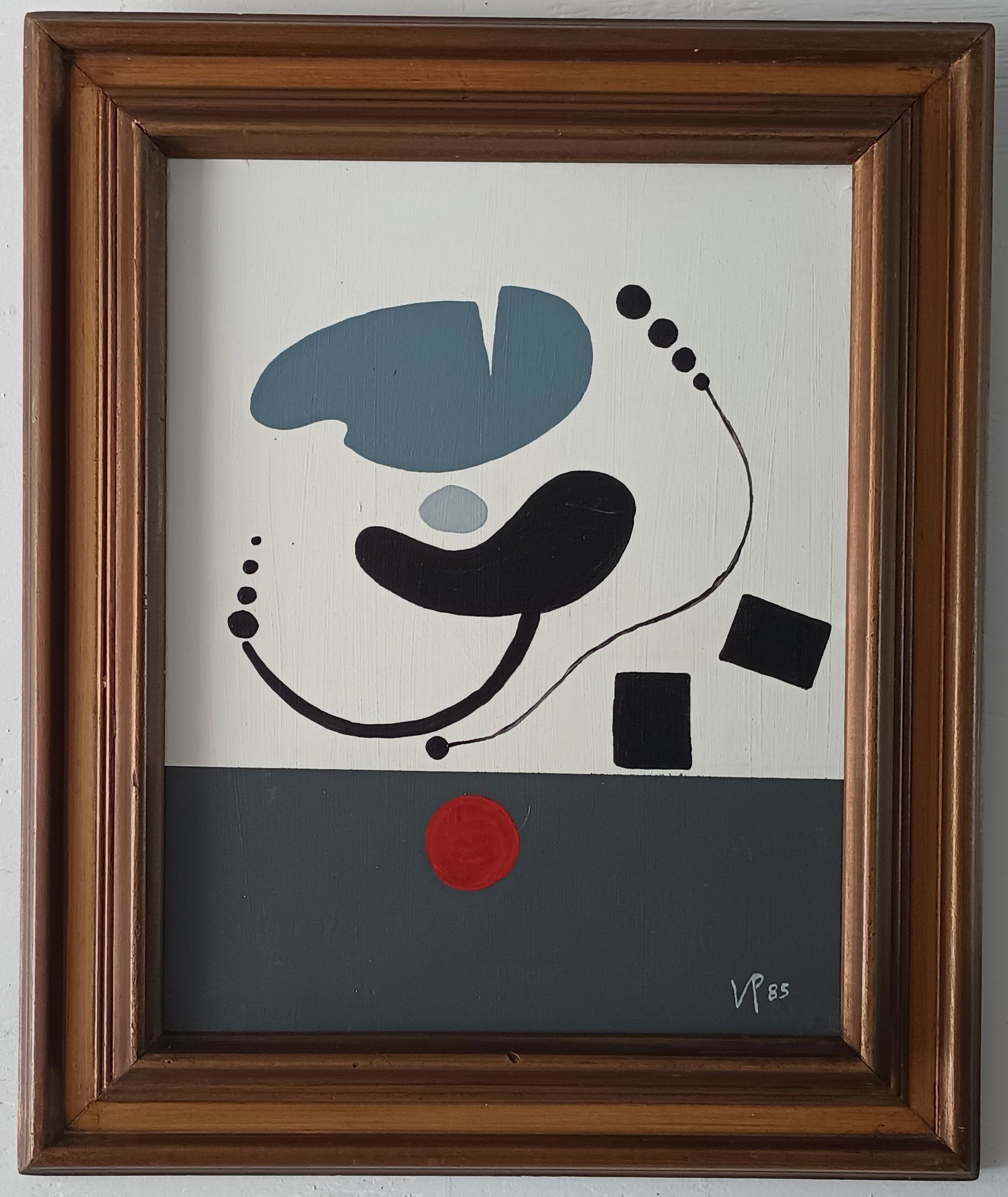 Vintage Abstract Painting Signed Vp (Pasmore) (1 of 10)