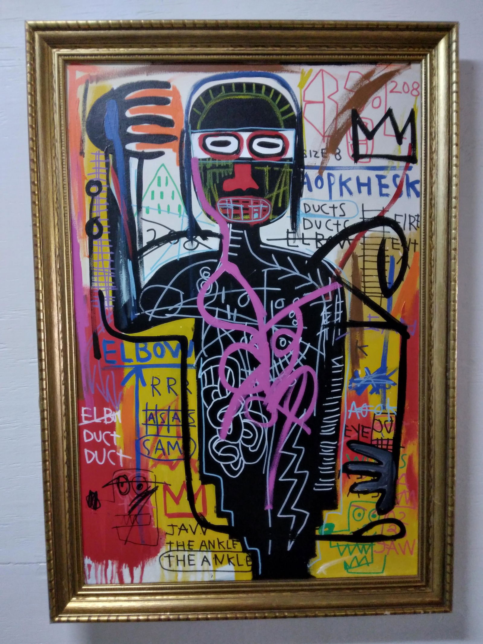 Rare After Jean-Michel Basquiat Vintage Painting 1985 (1 of 12)