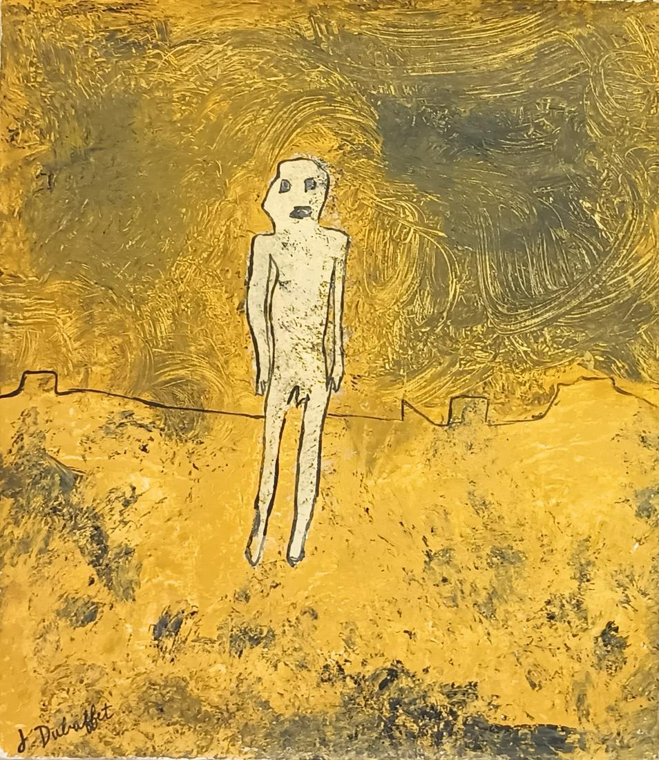 Signed Jean Dubuffet, Vintage Abstract Canvas, Modern Art (1 of 5)