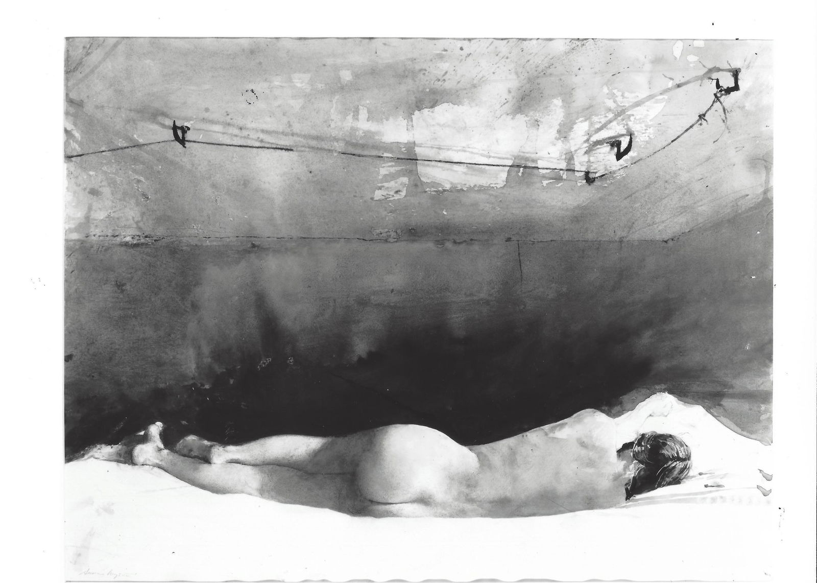 1988 Photo "Barracoon" by Andrew Wyeth at The Museum of Fine Arts, Houston: 1988 Photo "Barracoon" by Andrew Wyeth at The Museum of Fine Arts, Houston Provenance: New York-Based Photography Collector & Curator -Collection of Rare Photographs. Approx Size: 8 x 10 inches. Photo