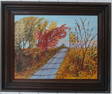 Signed Landscape  Oil Painting on Canvas Framed