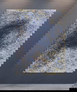 Giant Original Abstract Pointillism Painting on Cotton Canvas: Giant Original Abstract Pointillism Painting on Cotton Canvas,Modern Art Approx Size: 81 X 62 Inches Image, plus extra 2-4 inches for stretching and framing.Due to the extra large size of canvas, it w