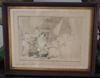 Antique Print under Glass Period Frame: Antique Print under Glass Period Frame. Window Size:16 1/2 x 12 3/4. Frame Size:19 x 15 inches. See photos as part of the description.We pack & Ship for you. We take care of the shipping services in h