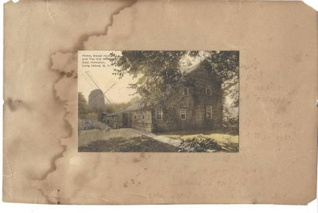 1800's Antique Postcard Manuscript of Home Sweet Home H: 1800's antique Postcard Manuscript of Home Sweet Home Historic Long Island New York. Hand written manuscript on reverse. Historical document. Approx Size: 10 1/2 x 7 inches Pictures are as accurate as