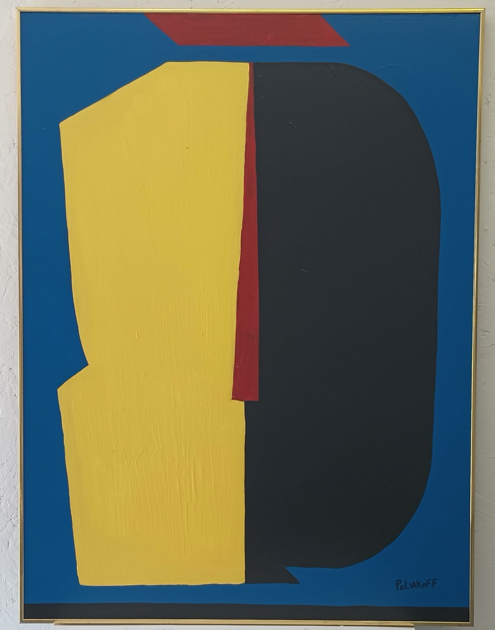 XXL Signed Poliakoff. Abstract Expressionism Painting On Canvas. (1 of 11)