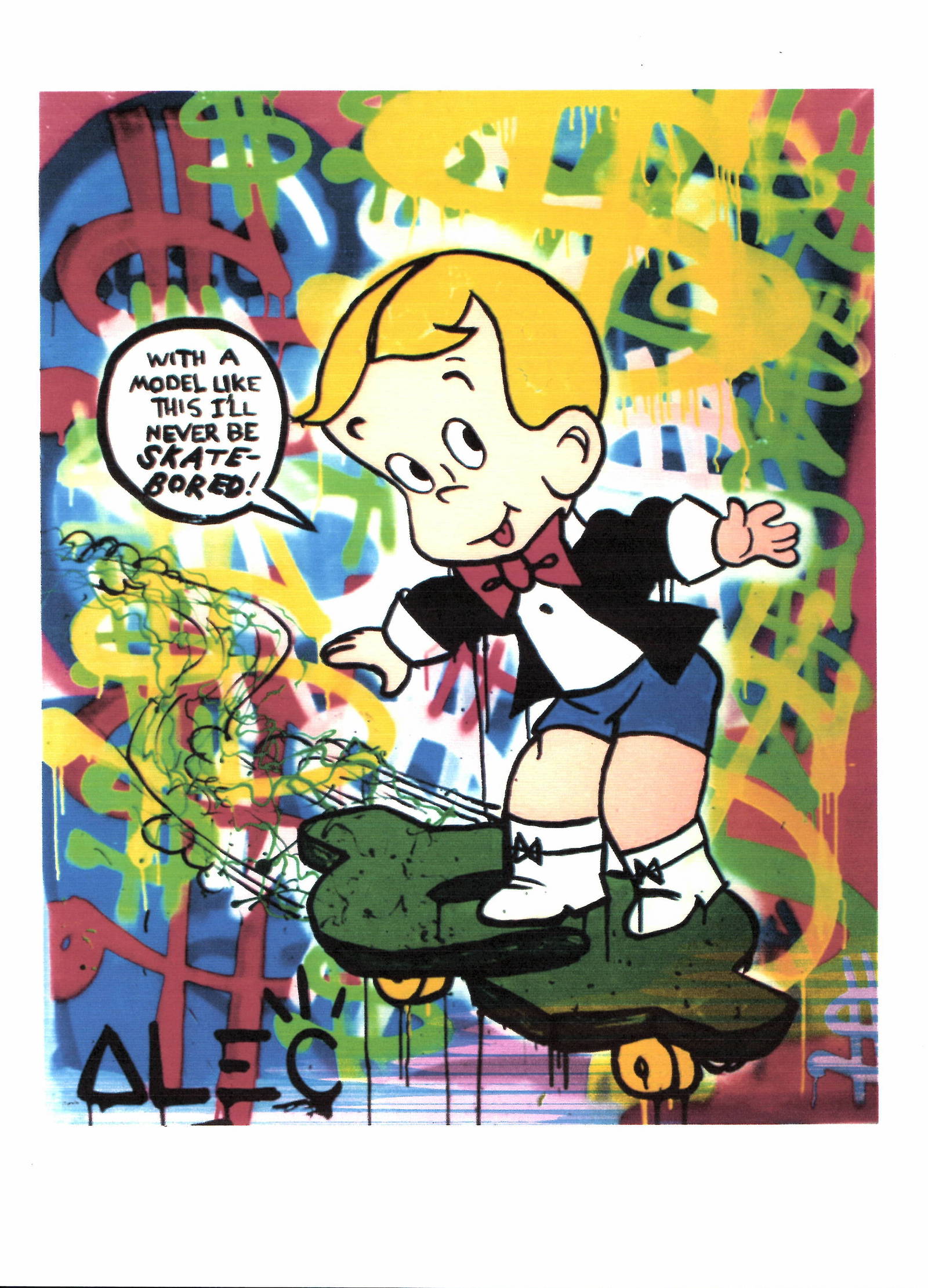 Buy Pop Art Modern Print. Thick Paper White Border Estate Collection