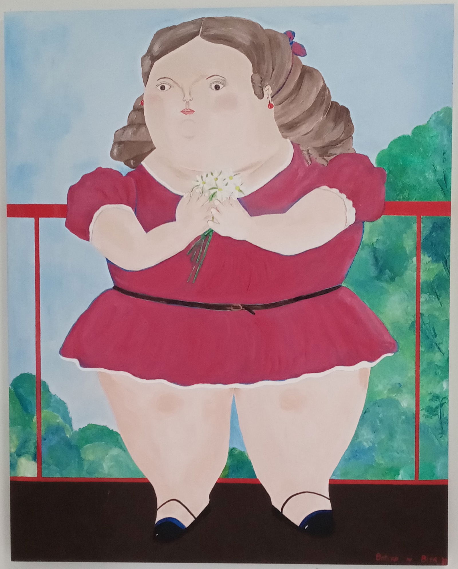 XX Large Huge Painting in Canvas - Botero by Bier 88 (1 of 8)