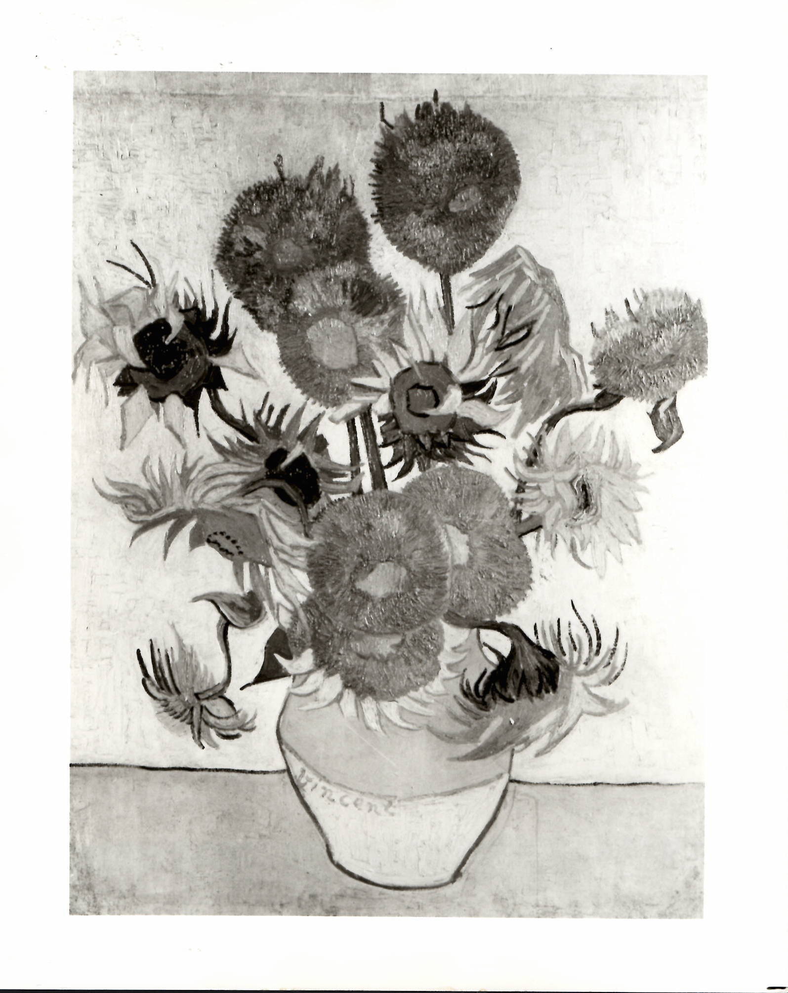 Vase With Fourteen Sunflowers Painting By Van Gogh Auction