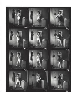 Vintage 1960's Sweet n sassy Art Posed Model.Contact Sheet: Vintage 1960's Sweet n sassy Art Posed Model.We are currently offering a group of unique images From Private collection of a Professional Photographer Most Likely Uncirculated Provenance: New York-Bas