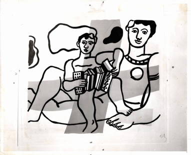 Original Vintage Photography Fernand Léger French: Original Vintage Photography Fernand Léger French painter. Fernand Léger was a French painter, sculptor, and filmmaker. In his early works he created a personal form of cubism which he gradually