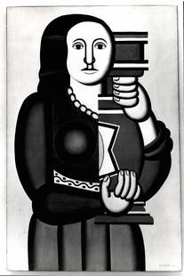 Woman Holding a Vase(1927) FERNAND LEGER 1950s Photo: Woman Holding a Vase(1927) FERNAND LEGER 1950s Photo Photo size: 11 x 8 inches. Provenance: New York-Based Photography Collector & Curator -Collection of Rare Photographs. Note: Please study the image