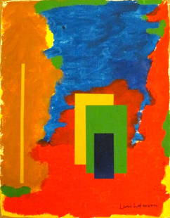 Abstract Canvas Signed Hans Hofmann Modern Art Painting.: Abstract Canvas Signed Hans Hofmann Modern Art Painting. Approx Canvas Measurements: 21 x 16 inches.SEE PHOTOS as part of the description. Good condition.It is being sold in the manner or style of the