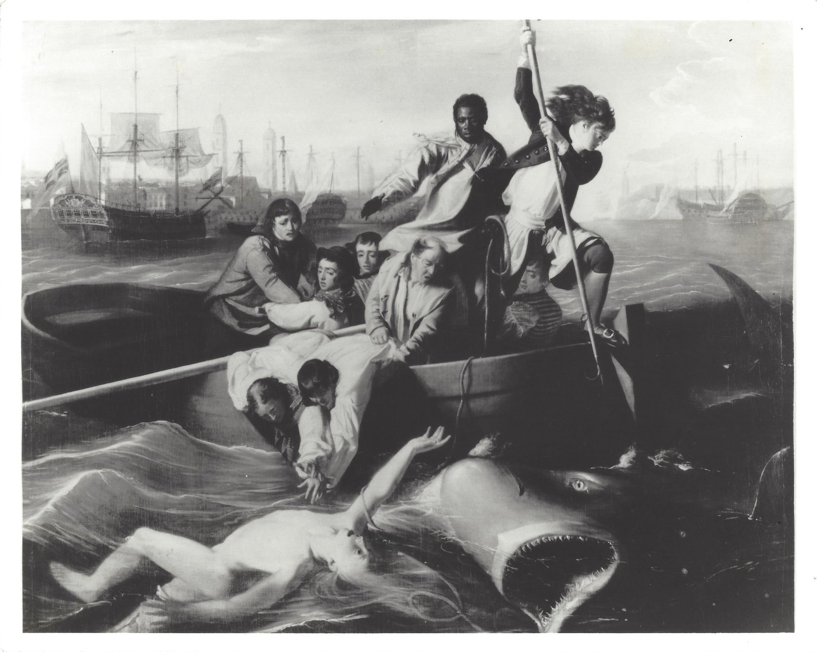 1983 Photo Watson And The Shark Painting By John Singleton Copley Boston: 1983 Photo Watson And The Shark Painting By John Singleton Copley Boston. Provenance: New York-Based Photography Collector & Curator -Collection of Rare Photographs. Approx Size: 8 x 10 inches. Photo