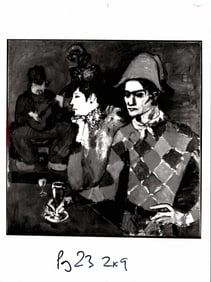 1991 Pablo Picasso Vintage Photograph, NY Exhibition Paintings