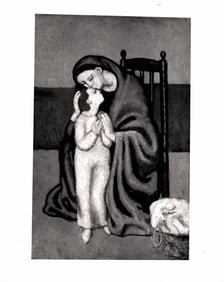 1988 Pablo Picasso Original Vintage Photograph of Painting Maternite.