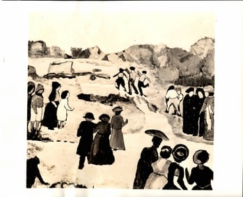 1940 Photography of Amber Light Painting By Dr. Marion Souchon