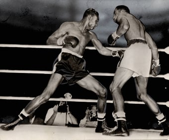 1949 Sugar Ray Robinson vs Kid Gavilan Boxing Photography