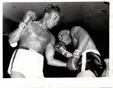1958 Kid Gavilan vs Tiger Jones Boxing Photography