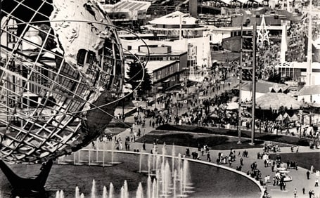1964 Photography New York World’s Fair Sphere Closeup & Crowds