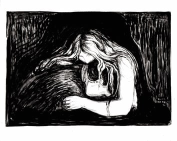 1991 Photography - Vampire Edvard Munch Painting