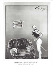 Peter Max Chair on Porch vintage Photography