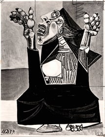 1961 Photography - Pablo Picasso Drawing