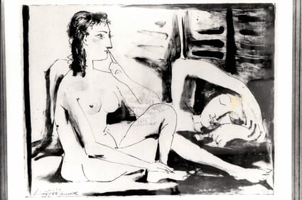 1947 Pablo Picasso Photography, La Dormeuse Drawing
