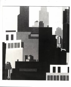 1986 Photo Canyons by Charles Sheeler, seen at New Orleans Museum of Art.